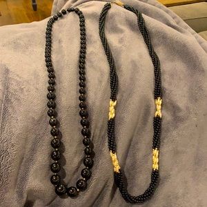 2 vintage beaded necklaces